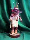 Hopi Kachina Doll - Payik ala  The 3 Horned Kachina By Ernest Cali - Imposing 