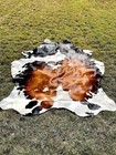 Genuine Tricolor Brazilian Cowhide Rug Large Real Cow Skin Hide Area Rug