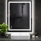 48 x 36  Led Bathroom Mirror  Wall Vanity Mirror  3 Colors Touch   Anti-fog