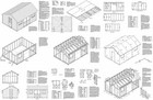 12  X 16  Utility Storage Saltbox Shed Plans  Material List Included  71216