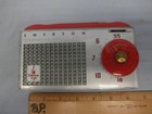 1956 Emerson 856 Transistor Ii Red Hybrid Tube Transistor Portable Radio   Box