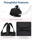 Black Color Bagsmart Travel Toiletry Bag  Open Cosmetic Makeup Organizer