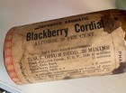 Antique Deodorized  opium  Blackberry Cordial Medicine Bottle  please Read 