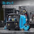 Seesii 135a 3-in-1 Igbt Inverter Welder Flux Core Mig lift Tig stick Welding