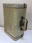 Vintage Leather Travel Luggage Train Plane Vanity Case   Mirror Stackable Decor