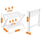 Luggage Rack  Folding Suitcase Stand With Storage Shelf  Heavy-duty Luggage H   