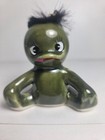 Japanese Kappa Frog Vintage 1950s 2 5  Green Ceramic Figurine