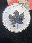 2019 Canada  5 1oz Phonograph Privy Mark Maple Leaf Silver Bullion Coin