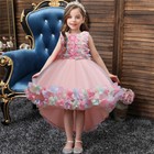 Flower Girls Tulle Wedding Bridesmaid Party Dress Kids Princess Prom Ball Gown