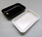 Sorting Trays Plastic For Diamonds Beads Gemstones White   Black Open Trays 2 Pc