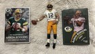 Mcfarlane Nfl Playmakers Packers Aaron Rodgers 4    Action Figure With 2 Cards