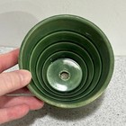 Mccoy 1950s Pottery Planter Flower Pot Green Basket Weave Vintage Mid-century