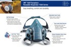 3m 7500 Construction Half Face Respirator Facepiece Mask With Cartridge   Filter