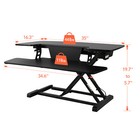 Flexispot Electric Height Adjustable Standing Desk Riser Quick Release Keyboard 