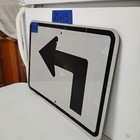 Authentic Traffic Highway Road Street Arrow Sign 90degree Left 21  X 15  12-142