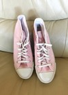 Vintage Converse All Star Hi Top Sneakers Cotton Pink 1990s Size Us 6 5 Men