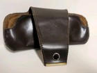 Vintage Safilo Real Leather With Velour Sunglass Case Very Old Made In Italy 