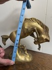 Vintage Brass 2 7lbs Horse Figurine Statue Standing 8    X 11   