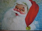 Unused Vintage Greeting Card By Dick Osborne Christmas Santa Claus
