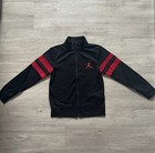 Jordan Boys Small Black Red Colorblock Tracksuit Set Jacket And Pants