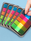 5pcs Colorful Self   adhesive Memo Pad     Sticky Notes   Bookmark Markers-new