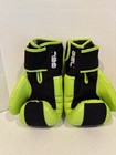 Title Boxing Gel Lined Large Leather Gloves Black Gold White Adjustable Straps