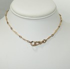 Antique Victorian Yellow Gold Filled 12  Fancy Bar Link Pocket Watch Chain 5 2g