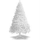 White Christmas Tree 4ft 5ft 6ft 7ft Xmas Pine Holiday Decoration With Stand Us