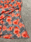 Eshakti Dress Womens Xl 18 Orange Floral Maxi Funky Unique Flowy Fairy Goth Boho
