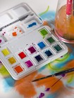 Van Gogh Watercolor Paint Set  12-half Pan  Vibrant Colors  Plastic Pocketbox