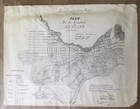 Super Rare Old Antique 1849 E o c  Ord s First Map Of The City Los Angeles No  1