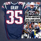 Jonas Gray Game Used Worn Nfl New England Patriots Jersey 2014 Signed Auto Coa