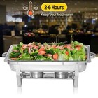 2 4 8 Pack 8qt Chafer Chafing Dish Stainless Food Warmer Bain Marie Buffet