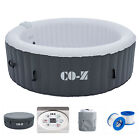 Co-z 6 Person 7ft Hot Tub W 130 Jets For Sauna Pool Bath Adults Children Gray
