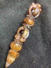 Unique 5 0 Inches Rare Tibetan Natural Agate Dzi Hand Carved Ritual Impement