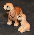 Vintage Hagen-renaker Miniature  monrovia Era  Cocker Spaniel Dogs