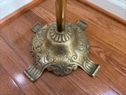 Vintage Brass Sheet Music Stand Ornate Adjustable Lyre Harp Shape Footed