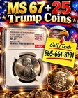 Ngc Ms66 2026 4th July Privy Mark Declaration Of Independence   10 Trump Coins