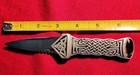 Scottish Sgian Dubh Dirk Display Knife Or Letter Opener Celtic Pewter 6 5  Long