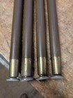 Vintage Mid Century Modern 24    Wood Tapered Table Legs Brass Caps Set Of 4