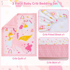 Crib Bedding Set For Boys Girls  3 Piece Baby Bedding Sets Nursery Crib Sets New