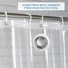 Extra Wide Clear Shower Curtain Liner 96 X 72 Inch  Pvea Heavy Duty Shower Li   