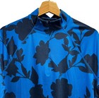 G fore New Men s Sz Small 1 4 Zip Tonal Floral Luxe Blue Golf Pullover Mid Layer