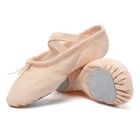 Children Adult Canvas Split Sole Ballet Shoes Pointe Dance Slippers Size 24-45