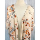 Forever 21 Oversized Lace Trimmed Floral Kimono  Small  fits Up To Xl 