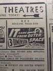 Mar 4  1954 Newspaper Page  2278-   it Came From Outer Space  Sci Fi Movie Ad 