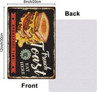 1pc Vintage Metal Tin Sign 8x12 Inch Retro Iron French Toast Restaurant Sign Rus