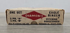 Diamond Professional Eagle Ringer Pitching Horseshoe Set Gold   Silver A b Usa