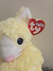 Baby Ty Yellow Kuddlekitty 12  Cat  Babyty Plush Stuffed Animal Toy Rattle Head