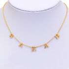 Personalized Sterling Silver   Gold Mini Name Necklace Any Name Spaced Letter 